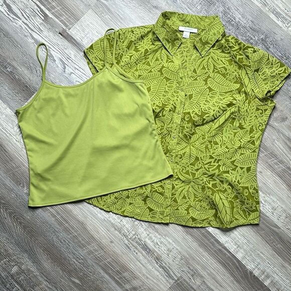 DRESS BARN top, size large, 2 piece set, like new, no flaws! WA-1578 - Picture 2 of 16